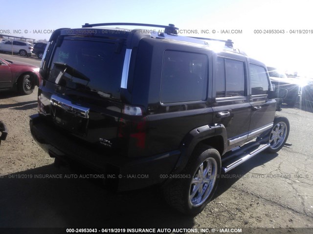 1J8HG58216C143766 - 2006 JEEP COMMANDER LIMITED BLACK photo 4