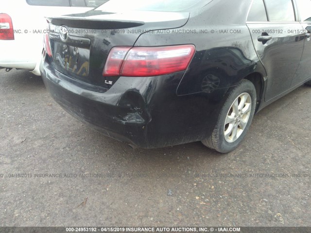 JTNBE46KX73053786 - 2007 TOYOTA CAMRY NEW GENERAT CE/LE/XLE/SE BLACK photo 6