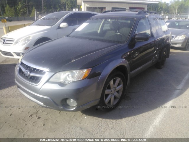 4S4BP61C697325087 - 2009 SUBARU OUTBACK 2.5I GRAY photo 2