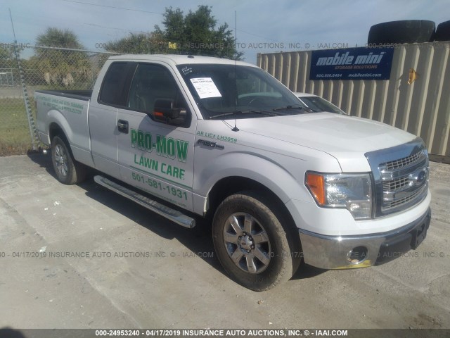 1FTFX1CF3DKD45335 - 2013 FORD F150 SUPER CAB WHITE photo 1