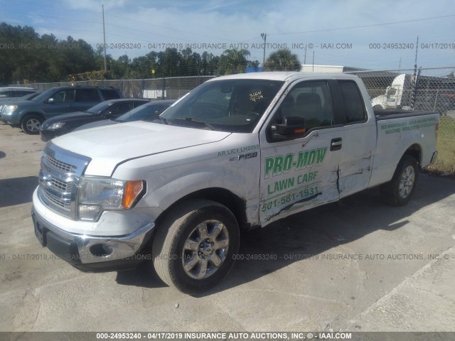 1FTFX1CF3DKD45335 - 2013 FORD F150 SUPER CAB WHITE photo 6