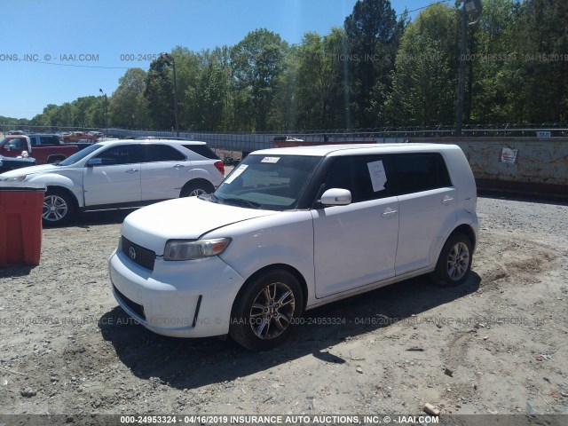 JTLKE50E581013047 - 2008 TOYOTA SCION XB WHITE photo 2