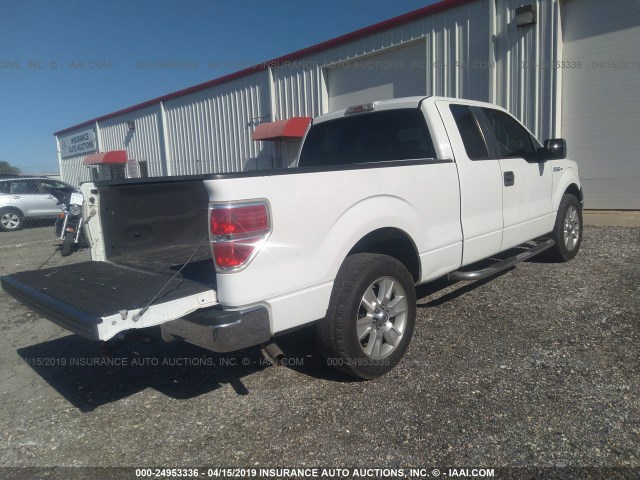 1FTRX12V39KC07968 - 2009 FORD F150 SUPER CAB WHITE photo 4