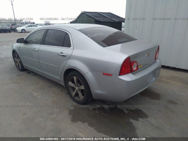 1G1ZC5EU4CF326062 - 2012 CHEVROLET MALIBU 1LT 银色 照片 3