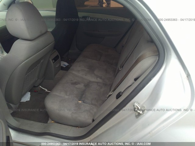 1G1ZC5EU4CF326062 - 2012 CHEVROLET MALIBU 1LT 银色 照片 8