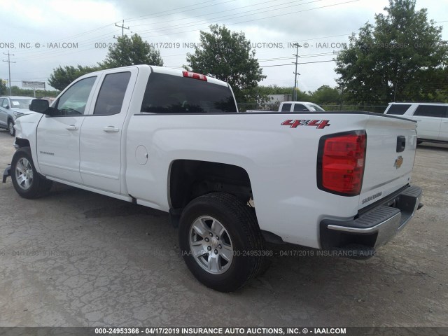 1GCVKREC1JZ339290 - 2018 CHEVROLET SILVERADO K1500 LT WHITE photo 3