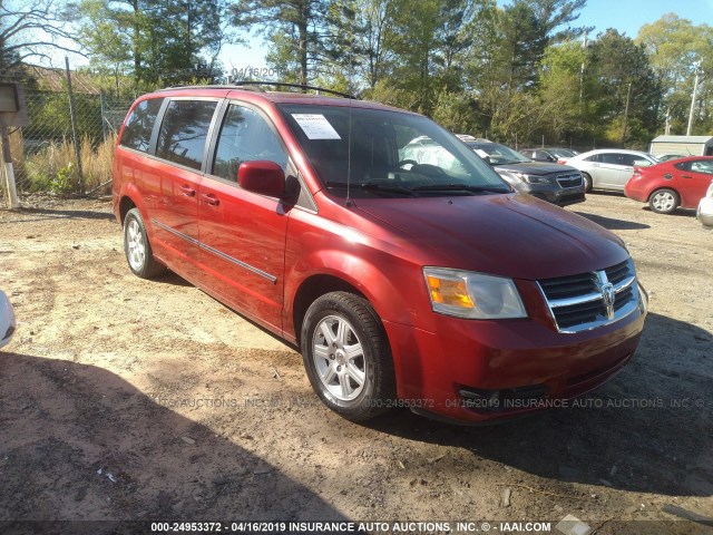 1D8HN54P78B109243 - 2008 DODGE GRAND CARAVAN SXT RED photo 1