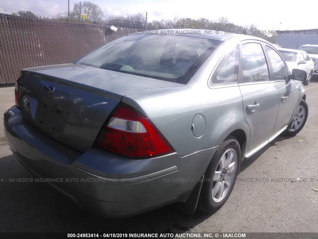 1FAFP23176G187930 - 2006 FORD FIVE HUNDRED SE Light Blue photo 4