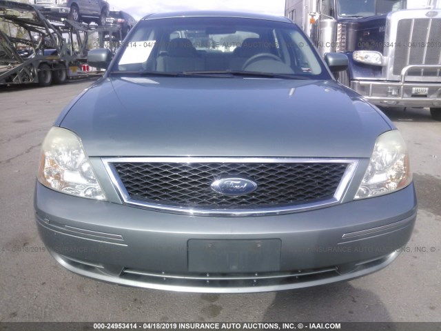 1FAFP23176G187930 - 2006 FORD FIVE HUNDRED SE Light Blue photo 6