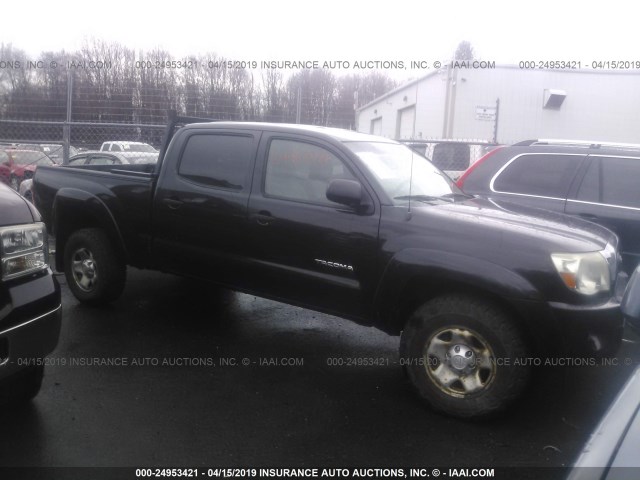 5TEMU52N66Z220022 - 2006 TOYOTA TACOMA DOUBLE CAB LONG BED BLACK photo 1