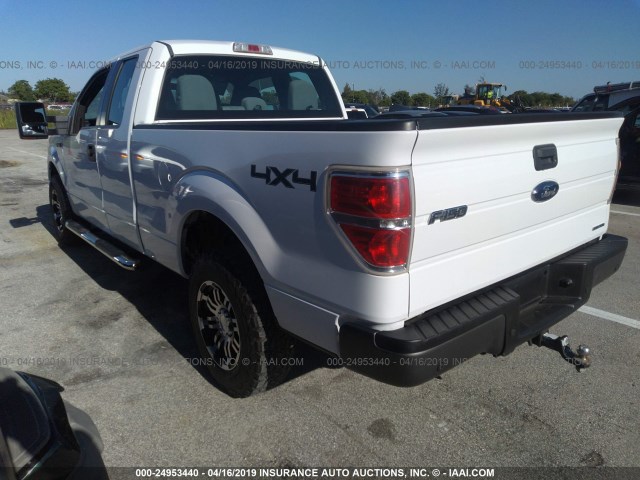 1FTFX1EF2EKG10695 - 2014 FORD F150 SUPER CAB WHITE photo 3