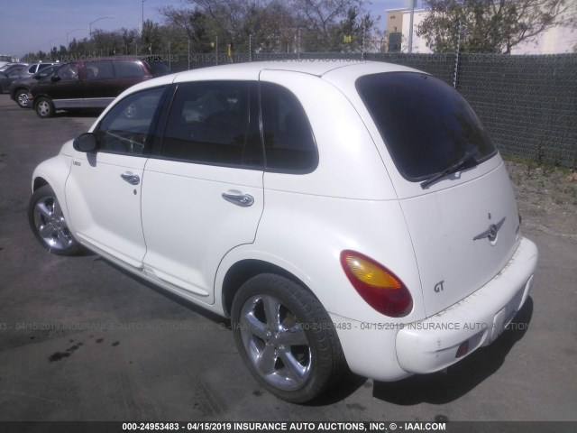 3C8FY78G53T639333 - 2003 CHRYSLER PT CRUISER GT WHITE photo 3