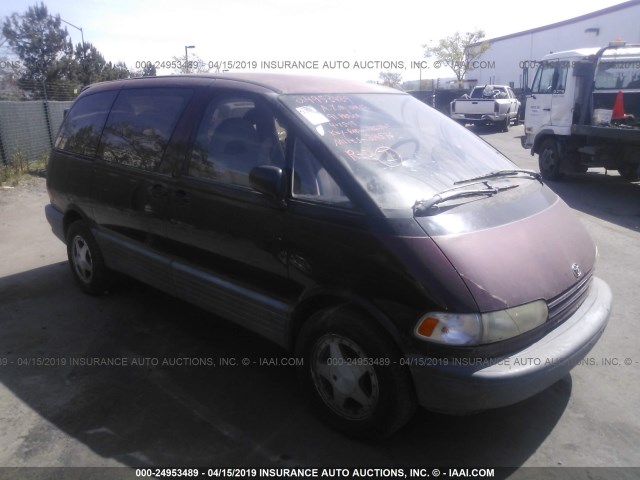 JT3AC12R8M0002554 - 1991 TOYOTA PREVIA LE BURGUNDY photo 1