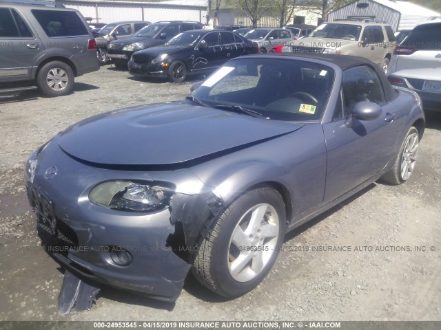 JM1NC25F560113019 - 2006 MAZDA MX-5 MIATA BLUE photo 2