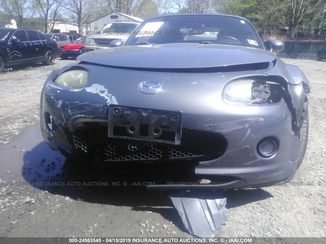 JM1NC25F560113019 - 2006 MAZDA MX-5 MIATA BLUE photo 6