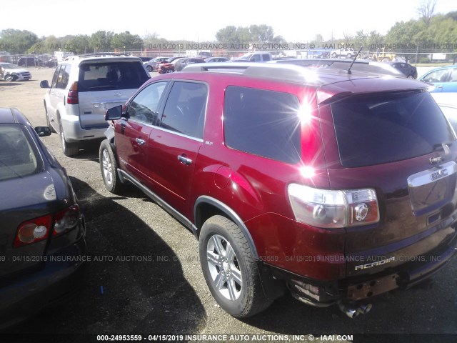 1GKER23757J169391 - 2007 GMC ACADIA SLT-1 MAROON photo 3