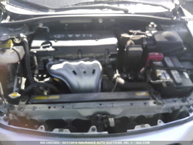 JTKDE167X80255045 - 2008 TOYOTA SCION TC ვერცხლისფერი ფოტო 10