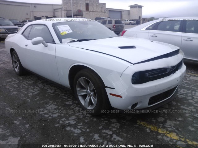 2C3CDZAG9KH560751 - 2019 DODGE CHALLENGER SXT WHITE photo 1