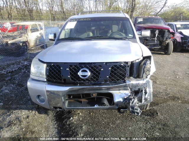 5N1AA08A94N747020 - 2004 NISSAN ARMADA SE/LE SILVER photo 6