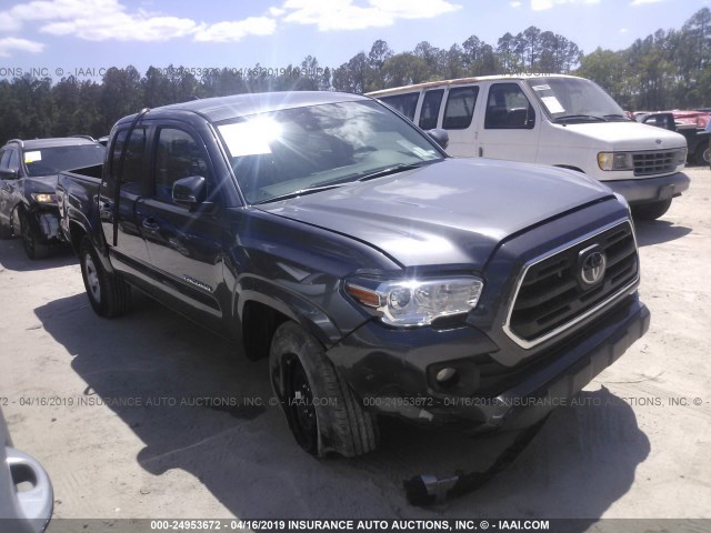 5TFAX5GN8KX132531 - 2019 TOYOTA Tacoma DOUBLE CAB/SR/SR5 GRAY photo 1