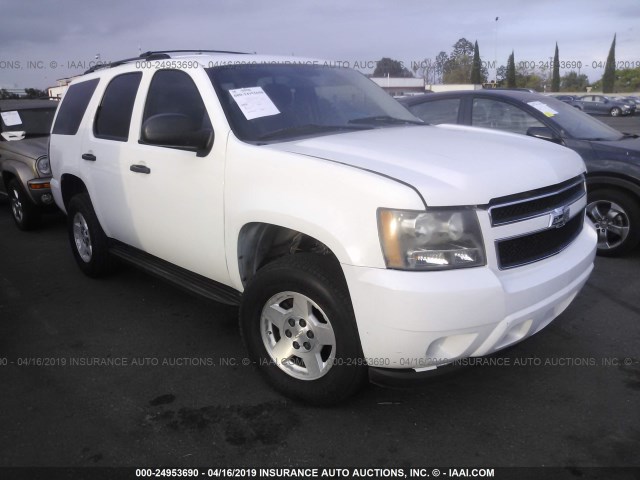 1GNUKAE03AR277367 - 2010 CHEVROLET TAHOE K1500 LS WHITE photo 1