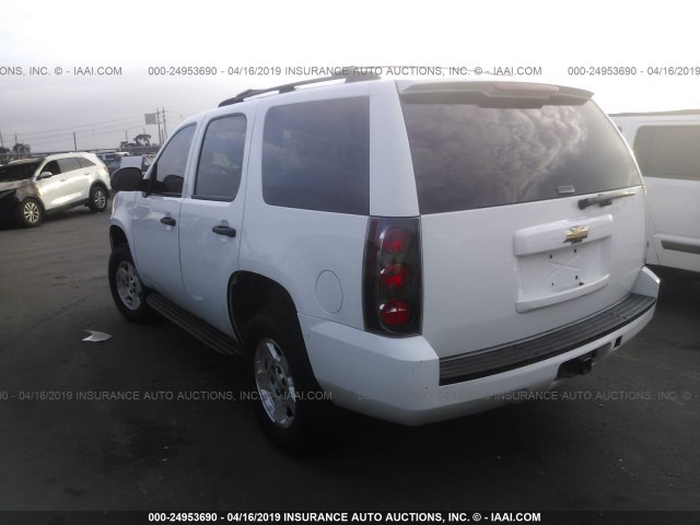 1GNUKAE03AR277367 - 2010 CHEVROLET TAHOE K1500 LS WHITE photo 3