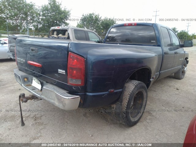 3D7MA48CX4G121050 - 2004 DODGE RAM 3500 ST/SLT BLUE photo 4