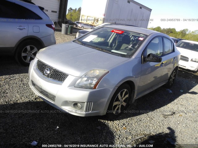 3N1AB6AP6CL656579 - 2012 NISSAN SENTRA 2.0/2.0S/SR/2.0SL SILVER photo 2