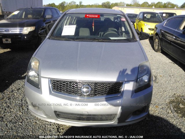 3N1AB6AP6CL656579 - 2012 NISSAN SENTRA 2.0/2.0S/SR/2.0SL SILVER photo 6