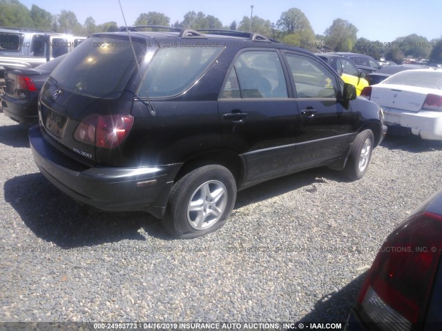 JT6GF10U9Y0060271 - 2000 LEXUS RX 300 BLACK photo 4