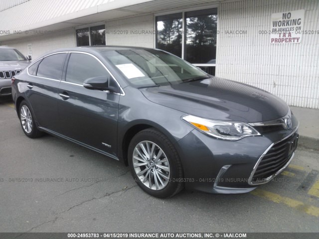 4T1BD1EB2JU060879 - 2018 TOYOTA AVALON HYBRID/PLUS/XLE PREM/LTD GRAY photo 1