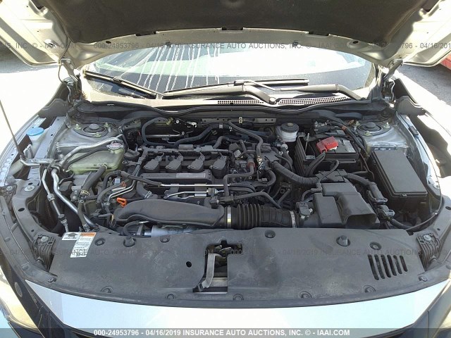 SHHFK7H49HU218194 - 2017 HONDA CIVIC SPORT Argent photo 10