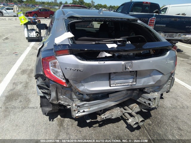 SHHFK7H49HU218194 - 2017 HONDA CIVIC SPORT Argent photo 6