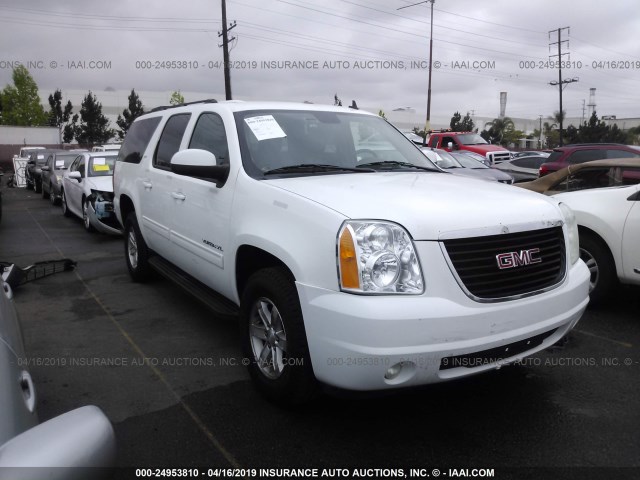 1GKS2KE77DR215370 - 2013 GMC YUKON XL K1500 SLT WHITE photo 1