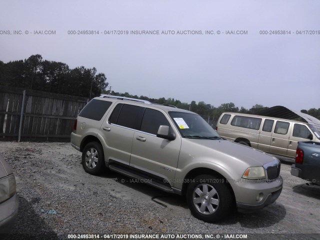 5LMEU68HX4ZJ08448 - 2004 LINCOLN AVIATOR 金色 照片 1