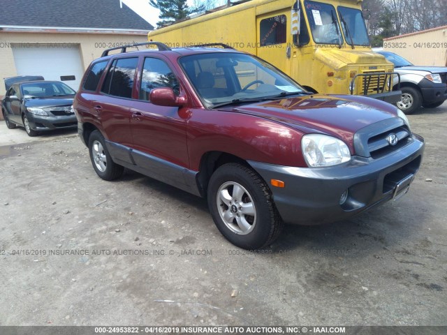 KM8SC73D95U930269 - 2005 HYUNDAI SANTA FE GLS/LX RED photo 1