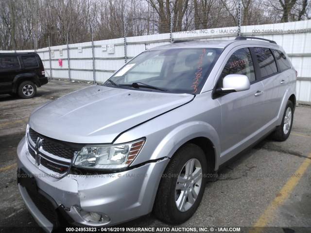 3C4PDCBBXCT323255 - 2012 DODGE JOURNEY SXT SILVER photo 2