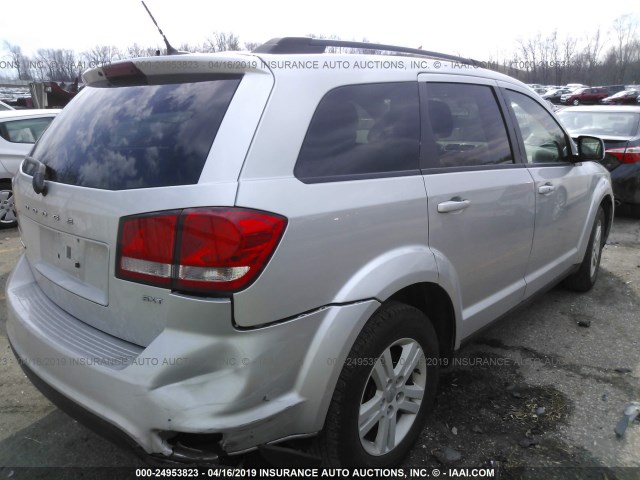 3C4PDCBBXCT323255 - 2012 DODGE JOURNEY SXT SILVER photo 4