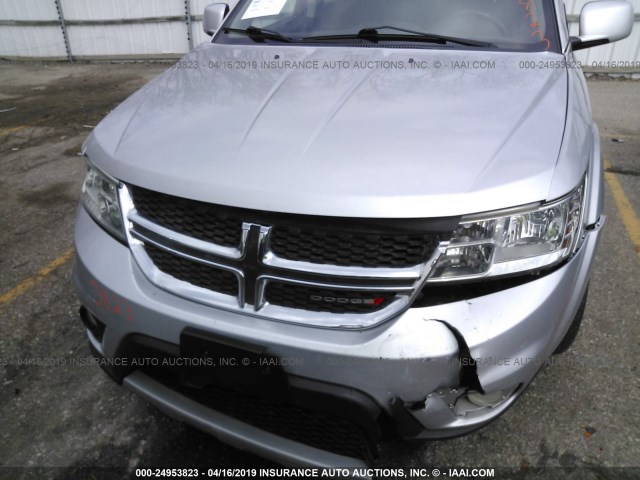 3C4PDCBBXCT323255 - 2012 DODGE JOURNEY SXT SILVER photo 6