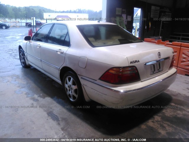 JH4KA96572C004964 - 2002 ACURA 3.5RL WHITE photo 3