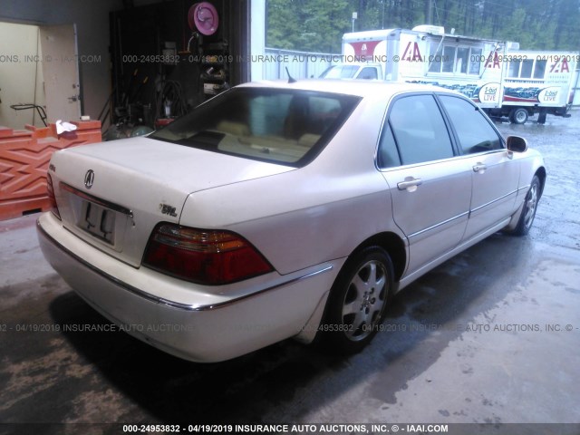 JH4KA96572C004964 - 2002 ACURA 3.5RL WHITE photo 4