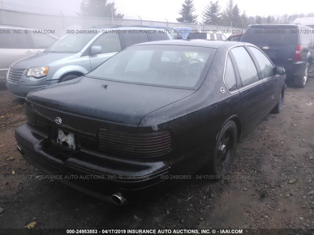 1G1BL52P0TR183402 - 1996 CHEVROLET CAPRICE / IMPALA CLASSIC/SS BLACK photo 4