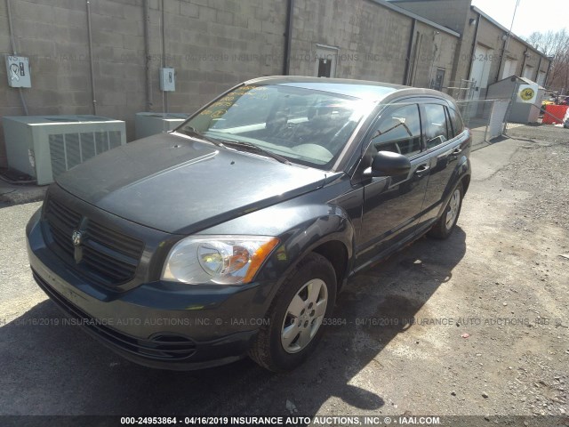 1B3HB28C88D535865 - 2008 DODGE CALIBER BLACK photo 2