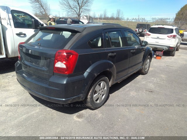 1B3HB28C88D535865 - 2008 DODGE CALIBER BLACK photo 4