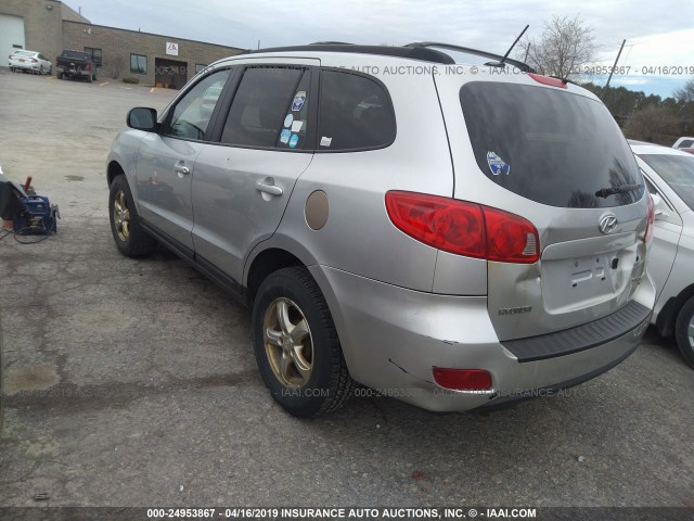 5NMSG73D18H202742 - 2008 HYUNDAI SANTA FE GLS GRAY photo 3