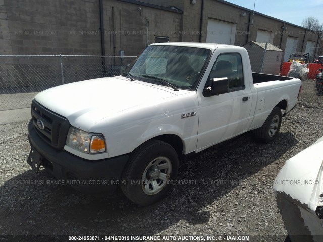 1FTYR10D89PA10118 - 2009 FORD RANGER WHITE photo 2