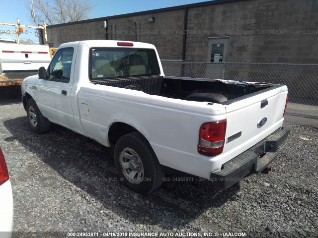 1FTYR10D89PA10118 - 2009 FORD RANGER WHITE photo 3