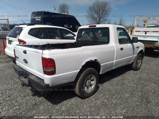 1FTYR10D89PA10118 - 2009 FORD RANGER WHITE photo 4