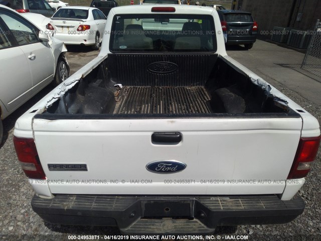 1FTYR10D89PA10118 - 2009 FORD RANGER WHITE photo 8