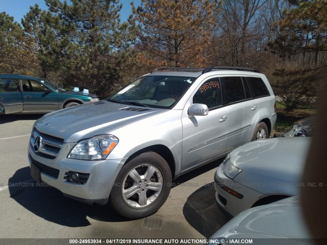 4JGBF71E97A137142 - 2007 MERCEDES-BENZ GL 450 4MATIC SILVER photo 2